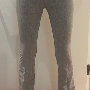 Aritzia TNA Heather Gray Flare Leggings